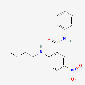 molecular formula C17H19N3O3 B4138834 2-(butylamino)-5-nitro-N-phenylbenzamide 