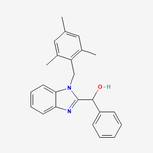 molecular formula C24H24N2O B4138845 [1-(mesitylmethyl)-1H-benzimidazol-2-yl](phenyl)methanol 