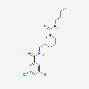 molecular formula C20H31N3O4 B4138864 N-butyl-3-{[(3,5-dimethoxybenzoyl)amino]methyl}-1-piperidinecarboxamide 