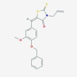 molecular formula C21H19NO3S2 B413888 3-Allyl-5-[4-(benzyloxy)-3-methoxybenzylidene]-2-thioxo-1,3-thiazolidin-4-one 