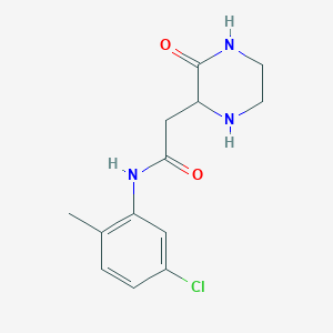molecular formula C13H16ClN3O2 B4138889 N-(5-chloro-2-methylphenyl)-2-(3-oxo-2-piperazinyl)acetamide 