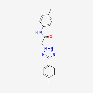 molecular formula C17H17N5O B4138905 N-(4-methylphenyl)-2-[5-(4-methylphenyl)-2H-tetrazol-2-yl]acetamide 