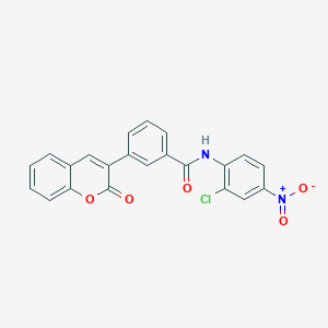 molecular formula C22H13ClN2O5 B4138942 N-(2-chloro-4-nitrophenyl)-3-(2-oxo-2H-chromen-3-yl)benzamide 