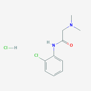 molecular formula C10H14Cl2N2O B4138950 N~1~-(2-chlorophenyl)-N~2~,N~2~-dimethylglycinamide hydrochloride 