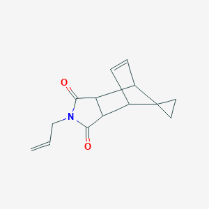 molecular formula C14H15NO2 B4138969 4'-allyl-4'-azaspiro[cyclopropane-1,10'-tricyclo[5.2.1.0~2,6~]decane]-8'-ene-3',5'-dione 
