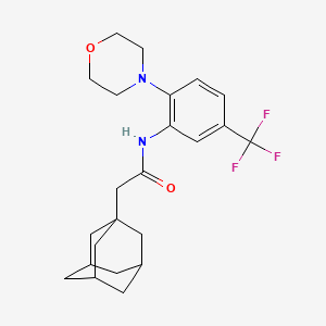 molecular formula C23H29F3N2O2 B4138976 2-(1-adamantyl)-N-[2-(4-morpholinyl)-5-(trifluoromethyl)phenyl]acetamide 