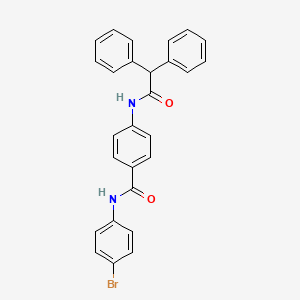 molecular formula C27H21BrN2O2 B4139033 N-(4-bromophenyl)-4-[(diphenylacetyl)amino]benzamide 