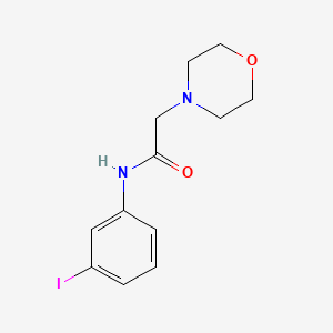 molecular formula C12H15IN2O2 B4139076 N-(3-iodophenyl)-2-(4-morpholinyl)acetamide 