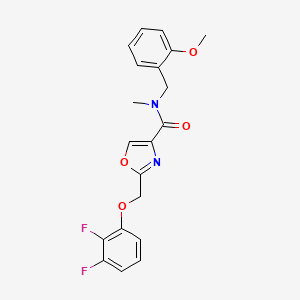 molecular formula C20H18F2N2O4 B4139099 2-[(2,3-difluorophenoxy)methyl]-N-(2-methoxybenzyl)-N-methyl-1,3-oxazole-4-carboxamide 