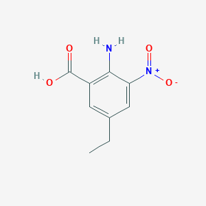molecular formula C9H10N2O4 B4139196 2-amino-5-ethyl-3-nitrobenzoic acid 