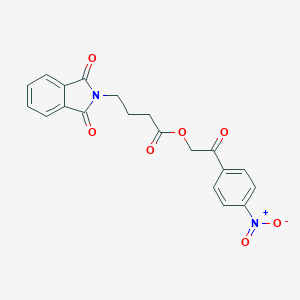 molecular formula C20H16N2O7 B413921 2-{4-nitrophenyl}-2-oxoethyl 4-(1,3-dioxo-1,3-dihydro-2H-isoindol-2-yl)butanoate 