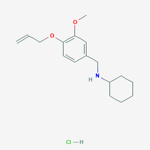 molecular formula C17H26ClNO2 B4139211 N-[4-(allyloxy)-3-methoxybenzyl]cyclohexanamine hydrochloride 