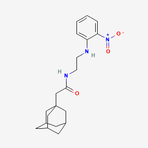 molecular formula C20H27N3O3 B4139276 2-(1-adamantyl)-N-{2-[(2-nitrophenyl)amino]ethyl}acetamide 