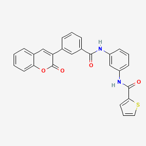 N-(3-{[3-(2-oxo-2H-chromen-3-yl)benzoyl]amino}phenyl)-2-thiophenecarboxamide