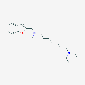 molecular formula C21H34N2O B413931 N~1~-(1-benzofuran-2-ylmethyl)-N~7~,N~7~-diethyl-N~1~-methyl-1,7-heptanediamine 
