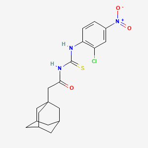 molecular formula C19H22ClN3O3S B4139326 2-(1-adamantyl)-N-{[(2-chloro-4-nitrophenyl)amino]carbonothioyl}acetamide 