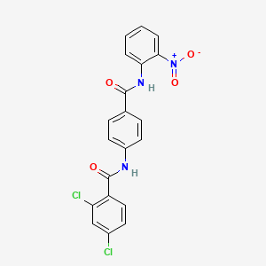 molecular formula C20H13Cl2N3O4 B4139329 2,4-dichloro-N-(4-{[(2-nitrophenyl)amino]carbonyl}phenyl)benzamide 