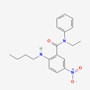 molecular formula C19H23N3O3 B4139388 2-(butylamino)-N-ethyl-5-nitro-N-phenylbenzamide 