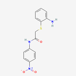molecular formula C14H13N3O3S B4139416 2-[(2-aminophenyl)thio]-N-(4-nitrophenyl)acetamide 