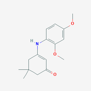 molecular formula C16H21NO3 B413943 3-[(2,4-Dimethoxyphenyl)amino]-5,5-dimethylcyclohex-2-en-1-one CAS No. 337470-11-8
