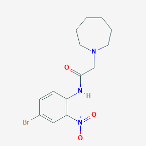 molecular formula C14H18BrN3O3 B4139436 2-(1-azepanyl)-N-(4-bromo-2-nitrophenyl)acetamide 