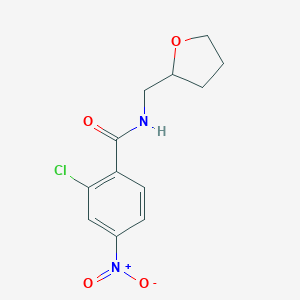molecular formula C12H13ClN2O4 B413944 2-chloro-4-nitro-N-(oxolan-2-ylmethyl)benzamide CAS No. 314028-93-8