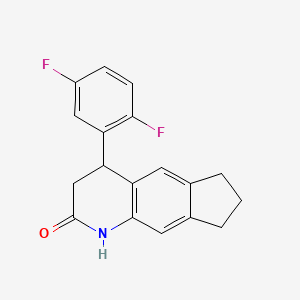 molecular formula C18H15F2NO B4139484 4-(2,5-difluorophenyl)-1,3,4,6,7,8-hexahydro-2H-cyclopenta[g]quinolin-2-one 