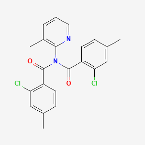 molecular formula C22H18Cl2N2O2 B4139490 2-chloro-N-(2-chloro-4-methylbenzoyl)-4-methyl-N-(3-methyl-2-pyridinyl)benzamide 