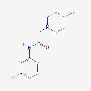 molecular formula C14H19IN2O B4139572 N-(3-iodophenyl)-2-(4-methyl-1-piperidinyl)acetamide 