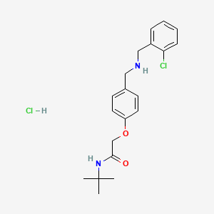 molecular formula C20H26Cl2N2O2 B4139622 N-(tert-butyl)-2-(4-{[(2-chlorobenzyl)amino]methyl}phenoxy)acetamide hydrochloride 