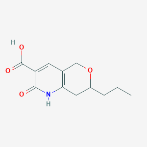 molecular formula C12H15NO4 B4139666 2-oxo-7-propyl-1,5,7,8-tetrahydro-2H-pyrano[4,3-b]pyridine-3-carboxylic acid 