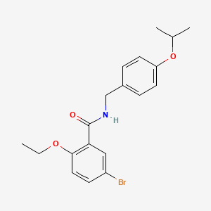 molecular formula C19H22BrNO3 B4139676 5-bromo-2-ethoxy-N-(4-isopropoxybenzyl)benzamide 