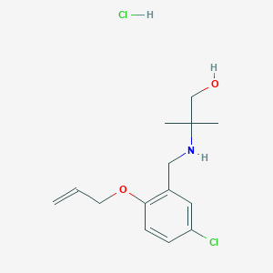 molecular formula C14H21Cl2NO2 B4139807 2-{[2-(allyloxy)-5-chlorobenzyl]amino}-2-methyl-1-propanol hydrochloride 