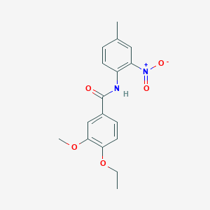 molecular formula C17H18N2O5 B4139813 4-ethoxy-3-methoxy-N-(4-methyl-2-nitrophenyl)benzamide 