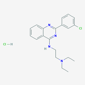N'-[2-(3-chlorophenyl)-4-quinazolinyl]-N,N-diethyl-1,2-ethanediamine hydrochloride