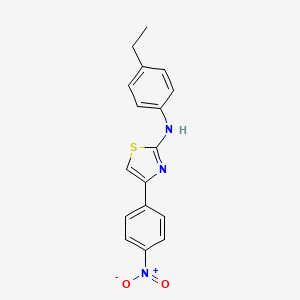 molecular formula C17H15N3O2S B4140107 N-(4-ethylphenyl)-4-(4-nitrophenyl)-1,3-thiazol-2-amine 