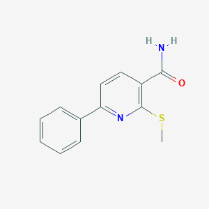 molecular formula C13H12N2OS B4140118 2-(methylthio)-6-phenylnicotinamide 