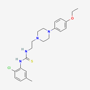 molecular formula C22H29ClN4OS B4140128 N-(2-chloro-5-methylphenyl)-N'-{2-[4-(4-ethoxyphenyl)-1-piperazinyl]ethyl}thiourea 