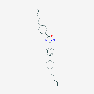 molecular formula C30H46N2O B414013 5-(4-Pentylcyclohexyl)-3-[4-(4-pentylcyclohexyl)phenyl]-1,2,4-oxadiazole 