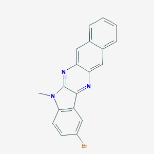 molecular formula C19H12BrN3 B414015 2-bromo-5-methyl-5H-benzo[g]indolo[2,3-b]quinoxaline 