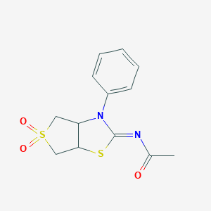 N-(5,5-dioxido-3-phenyltetrahydrothieno[3,4-d][1,3]thiazol-2(3H)-ylidene)acetamide