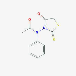 molecular formula C11H10N2O2S2 B414019 N-(4-Oxo-2-thioxo-3-thiazolidinyl)acetanilide 