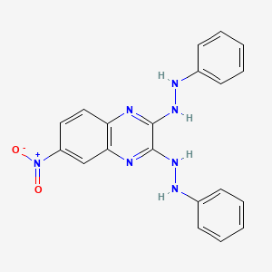 molecular formula C20H17N7O2 B4140247 6-nitro-2,3-bis(2-phenylhydrazino)quinoxaline 