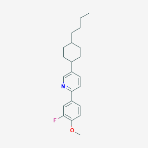 B414028 5-(4-Butylcyclohexyl)-2-(3-fluoro-4-methoxyphenyl)pyridine CAS No. 302602-59-1