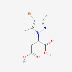 molecular formula C9H11BrN2O4 B414036 2-(4-溴-3,5-二甲基-吡唑-1-基)-琥珀酸 CAS No. 90561-06-1
