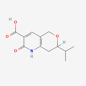 molecular formula C12H15NO4 B4140380 7-isopropyl-2-oxo-1,5,7,8-tetrahydro-2H-pyrano[4,3-b]pyridine-3-carboxylic acid 