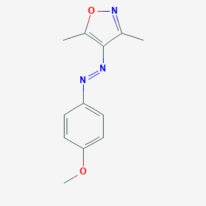 B414039 4-[(4-Methoxyphenyl)diazenyl]-3,5-dimethylisoxazole CAS No. 30081-94-8