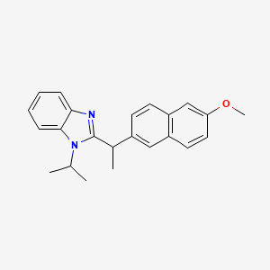 molecular formula C23H24N2O B4140409 1-isopropyl-2-[1-(6-methoxy-2-naphthyl)ethyl]-1H-benzimidazole 