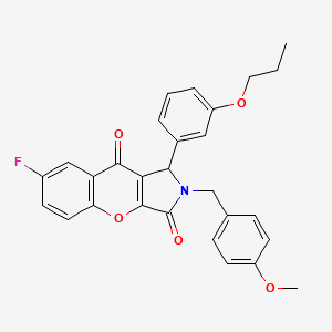 7-fluoro-2-(4-methoxybenzyl)-1-(3-propoxyphenyl)-1,2-dihydrochromeno[2,3-c]pyrrole-3,9-dione