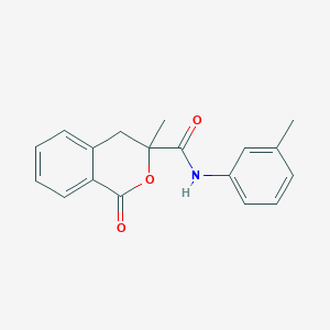 molecular formula C18H17NO3 B4140466 3-methyl-N-(3-methylphenyl)-1-oxo-3,4-dihydro-1H-isochromene-3-carboxamide 